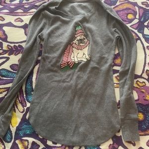 Old Navy Christmas pajama shirt